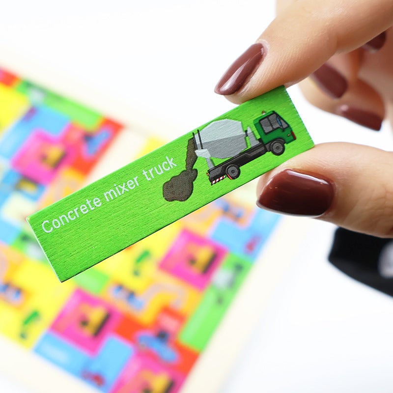 Tetris Early Education Educational Puzzle Wooden Puzzle Children'S Toys Building Blocks Multi-Theme Puzzle - Image 4